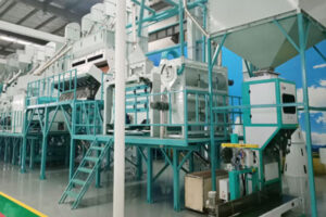 Dây chuyền làm sạch và đánh bóng trấu