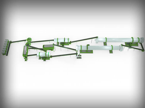 Dây chuyền sản xuất phân bón hữu cơ tự động phân bón