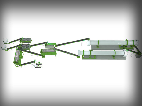 Dây chuyền sản xuất phân bón phân lợn tự động