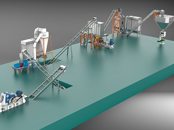 Chip gỗ Nhà sản xuất dây chuyền sản xuất sinh khối hạt cưa