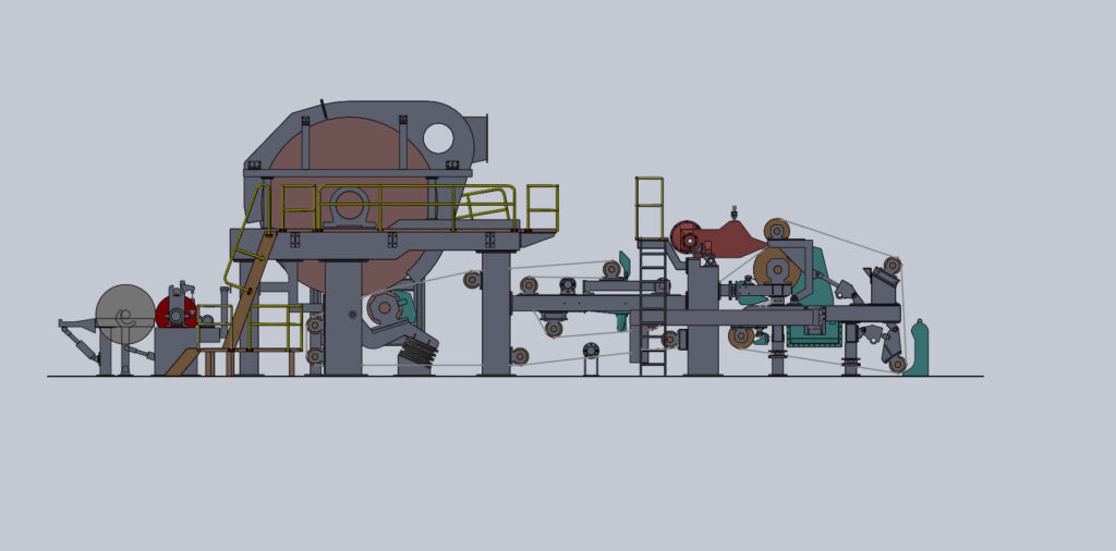 Máy chế biến giấy kiểu nhỏ