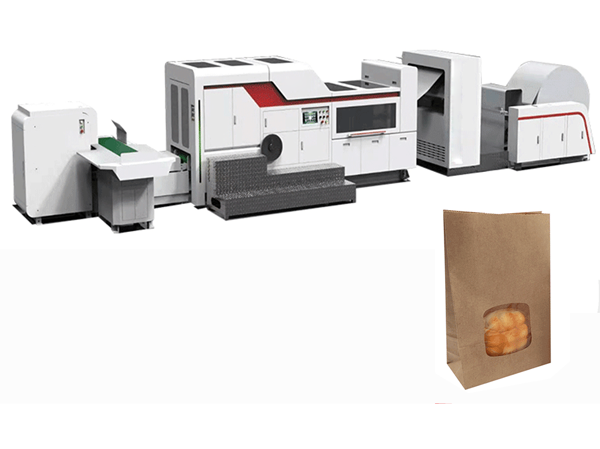 Túi giấy vuông làm máy với cửa sổ