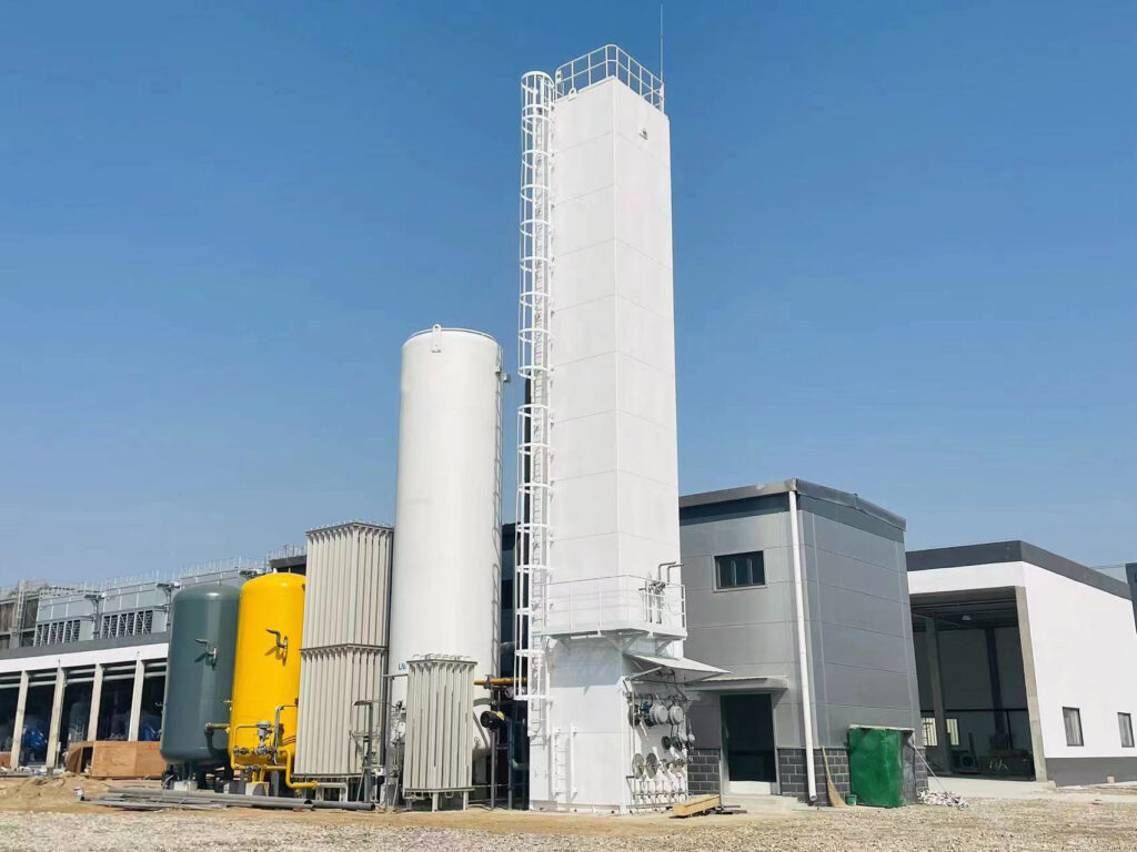 Thiết bị chính được bao gồm trong đơn vị máy phát nitơ lỏng