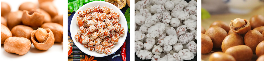 Máy phủ đậu phộng có hương vị tự động