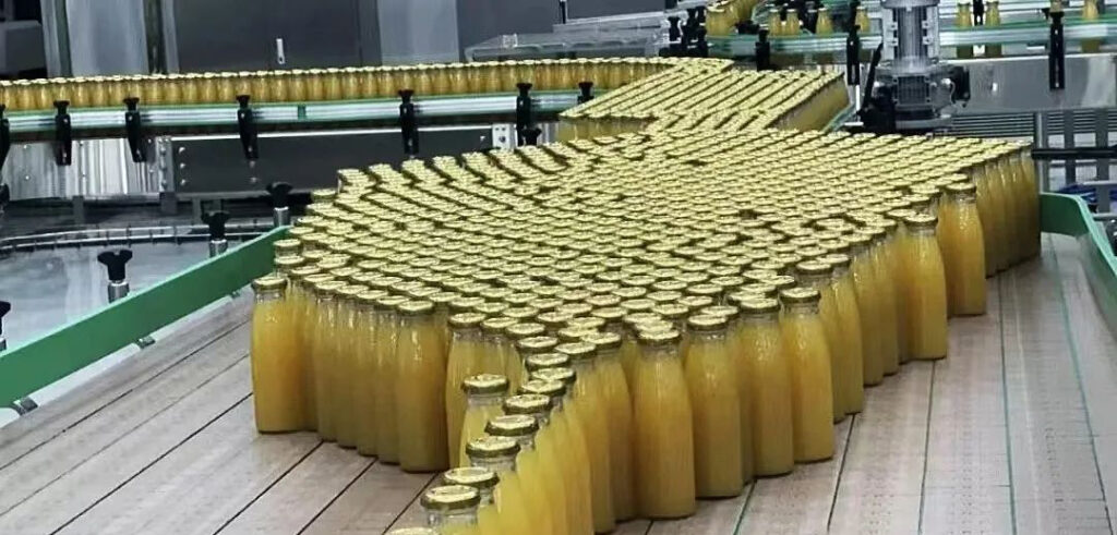 Biểu đồ lưu lượng công nghệ của dây chuyền chế biến nước ép táo