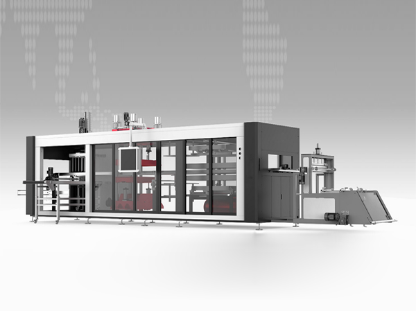 Ba/bốn trạm áp suất âm thermoforming máy